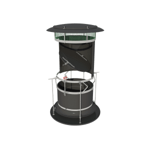 TPI ARC-D - Automatic Recirculation Chimney in Black