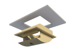 Ventilation for poultry and pig housing - ceiling inlet 160-P mounting - TPI-Polytechniek