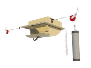 Ventilation for poultry and pig housing - ceiling inlet 160-P assembly - TPI-Polytechniek