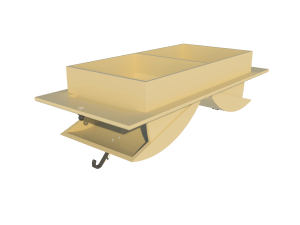 Ventilation for poultry and pig housing - ceiling inlet 160-PD-C main view - TPI-Polytechniek