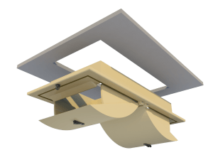 Ventilation for poultry and pig housing - ceiling inlet 160-PD-C mounting - TPI-Polytechniek