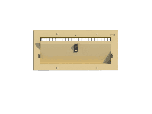 Ventilation pig and poultry house side wall inlet TPI 145-VFR-C front view