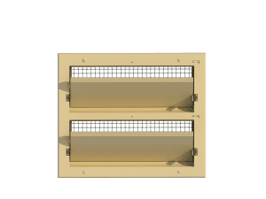 Ventilation pig and poultry house double side wall inlet 145-VFRD front view - TPI-Polytechniek